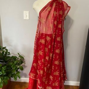 BNWT Pakistani CHINYERE Hathi Patola red dupatta